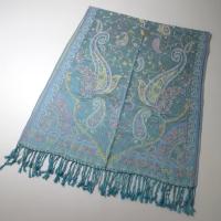 Soft Pashmina Shawl & Scarf for Women, Jacquard Brocade, Shawl, Sarong or Head Wraps