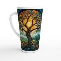 Latte 17oz Ceramic Mug - Coffee or Tea Cup, Extra Tall