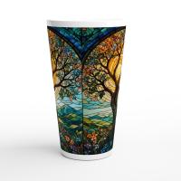 Latte 17oz Ceramic Mug - Coffee or Tea Cup, Extra Tall