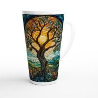 Latte 17oz Ceramic Mug - Coffee or Tea Cup, Extra Tall