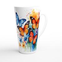 Latte 17oz Ceramic Mug - Coffee or Tea Cup, Extra Tall