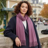 Purple Blanket Shawl - Thick Wide Scarf - Super Soft Wrap