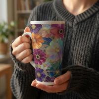 Latte 17oz Ceramic Mug - Coffee or Tea Cup, Extra Tall