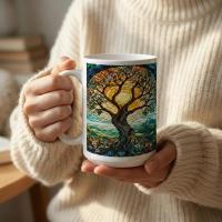 Tree - Large and Small Ceramic Mugs