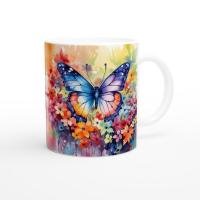 Butterfly  - Large and Small Ceramic Mugs