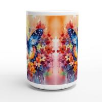 Butterfly  - Large and Small Ceramic Mugs