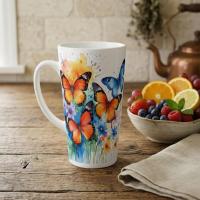 Latte 17oz Ceramic Mug - Coffee or Tea Cup, Extra Tall