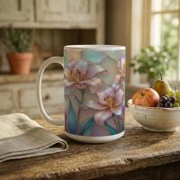 Floral Cups -  Large and Small Ceramic Mugs