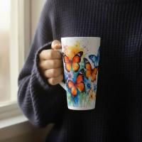 Latte 17oz Ceramic Mug - Coffee or Tea Cup, Extra Tall