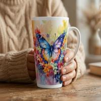 Latte 17oz Ceramic Mug - Coffee or Tea Cup, Extra Tall