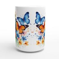 Butterfly - Large and Small Ceramic Mugs