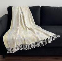 Soft Pashmina Shawl & Scarf for Women, Jacquard Brocade, Shawl, Sarong or Head Wraps