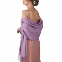Lavender Pashmina, Blanket Shawl - Lightweight Wide Scarf and Wrap
