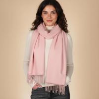 Pink Pashmina, Blanket Shawl - Lightweight Wide Scarf and Wrap
