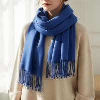 Blue Pashmina, Blanket Shawl - Lightweight Wide Scarf and Wrap