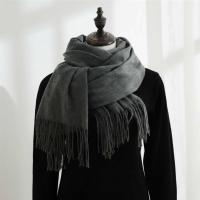 Dark Grey Pashmina, Blanket Shawl - Lightweight Wide Scarf and Wrap
