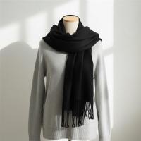 Black Pashmina, Blanket Shawl - Lightweight Wide Scarf and Wrap