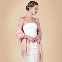 Pink Pashmina, Blanket Shawl - Lightweight Wide Scarf and Wrap