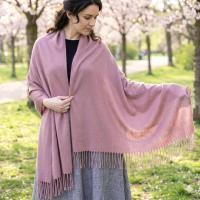 Rose Pashmina, Blanket Shawl - Lightweight Wide Scarf and Wrap