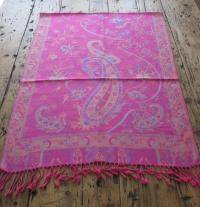 Reversible Soft Pashmina Shawl & Scarf for Women, Jacquard Brocade, Shawl, Sarong or Head Wraps