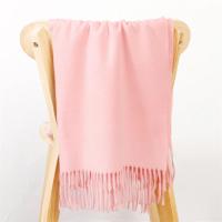 Pink Blanket Shawl - Thick Wide Scarf - Pashmina Super Soft Wrap