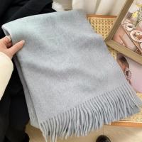 Grey Blanket Shawl - Thick Wide Scarf - Pashmina Super Soft Wrap