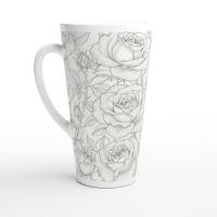 Latte 17oz Ceramic Mug - Coffee or Tea Cup, Extra Tall