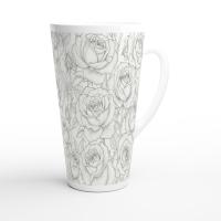 Latte 17oz Ceramic Mug - Coffee or Tea Cup, Extra Tall