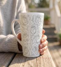Latte 17oz Ceramic Mug - Coffee or Tea Cup, Extra Tall
