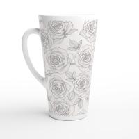 Latte 17oz Ceramic Mug - Coffee or Tea Cup, Extra Tall