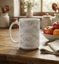 Floral Cups -  Large and Small Ceramic Mugs