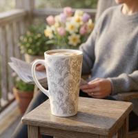Latte 17oz Ceramic Mug - Coffee or Tea Cup, Extra Tall