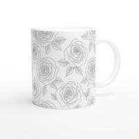 Floral Cups -  Large and Small Ceramic Mugs
