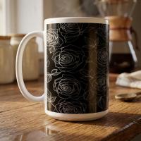 Floral Cups -  Large and Small Ceramic Mugs