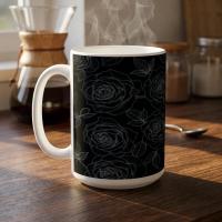 Floral Cups -  Large and Small Ceramic Mugs