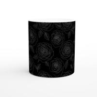 Dark Floral 15oz Ceramic Mug