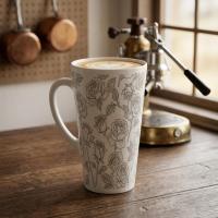 Latte 17oz Ceramic Mug - Coffee or Tea Cup, Extra Tall