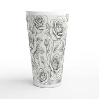 Latte 17oz Ceramic Mug - Coffee or Tea Cup, Extra Tall