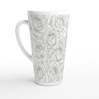 Latte 17oz Ceramic Mug - Coffee or Tea Cup, Extra Tall