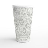 Latte 17oz Ceramic Mug - Coffee or Tea Cup, Extra Tall