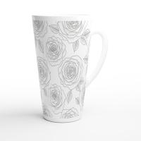 Latte 17oz Ceramic Mug - Coffee or Tea Cup, Extra Tall