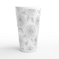 Latte 17oz Ceramic Mug - Coffee or Tea Cup, Extra Tall