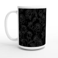 Roses - Floral Cups -  Large and Small Ceramic Mugs