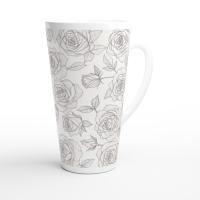 Latte 17oz Ceramic Mug - Coffee or Tea Cup, Extra Tall