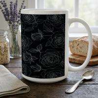 Floral Cups -  Large and Small Ceramic Mugs
