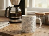 Floral Cups -  Large and Small Ceramic Mugs