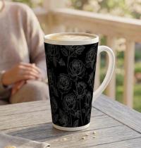 Latte 17oz Ceramic Mug - Coffee or Tea Cup, Extra Tall