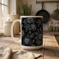 Roses - Floral Cups -  Large and Small Ceramic Mugs