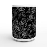 Roses - Floral Cups -  Large and Small Ceramic Mugs