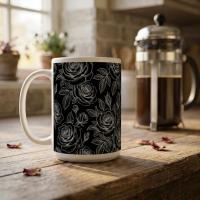 Roses - Floral Cups -  Large and Small Ceramic Mugs